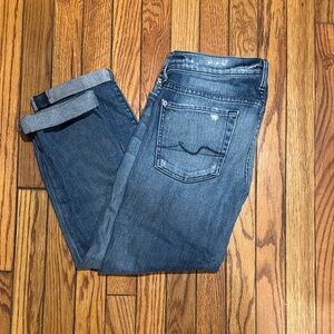 7 For All Mankind Dark Blue Slim Jeans